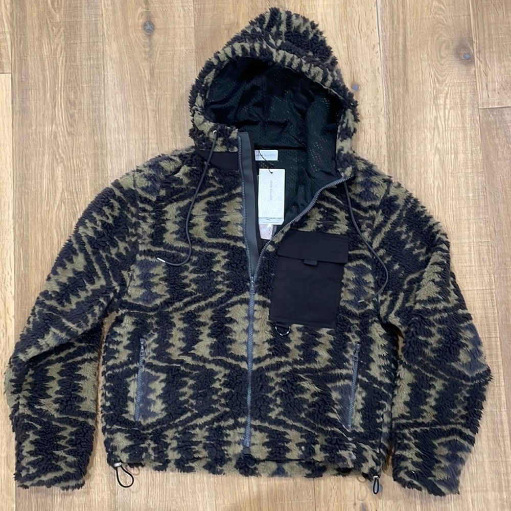 John Elliott polar fleece parka Morgan jacquard